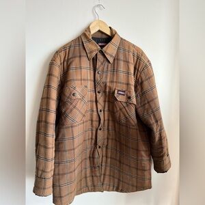 Dickies Plaid Quilted Lined Jacket size large